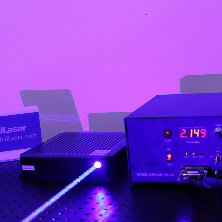 455nm 30W~50W Azul Láser semiconductor Alto Voltaje Fuente láser